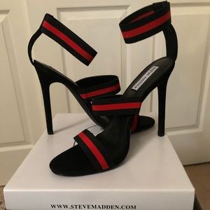 Steve Madden crave red/black heels